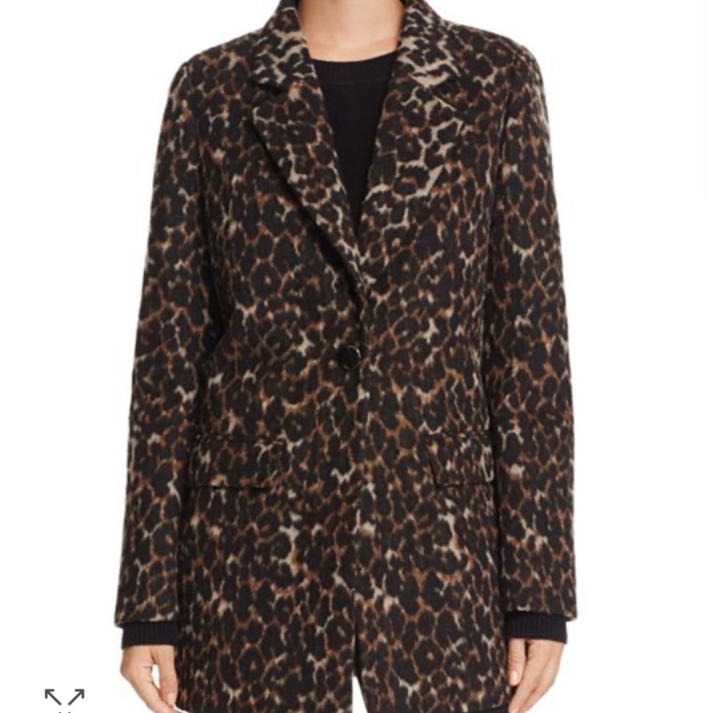 T Tahari Leopard Coat